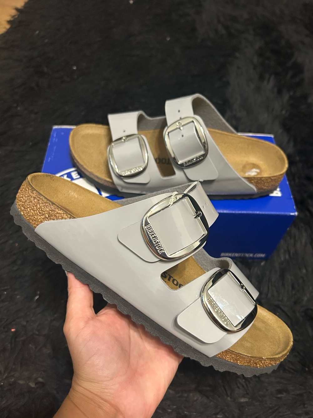 BIRKENSTOCK Arizona gray gladiator sandals slippers shoes women’s eur 39 new